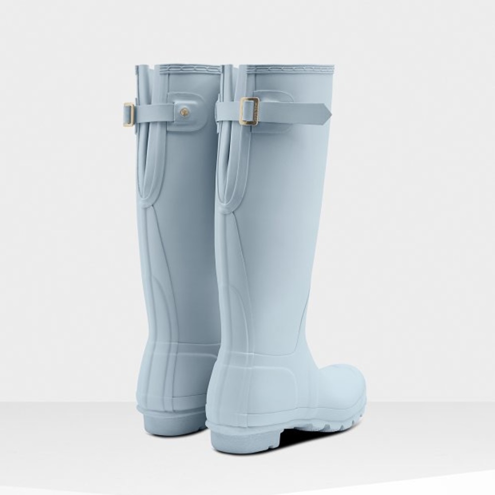 Light Blue Hunter Tall Rain Boots Packable